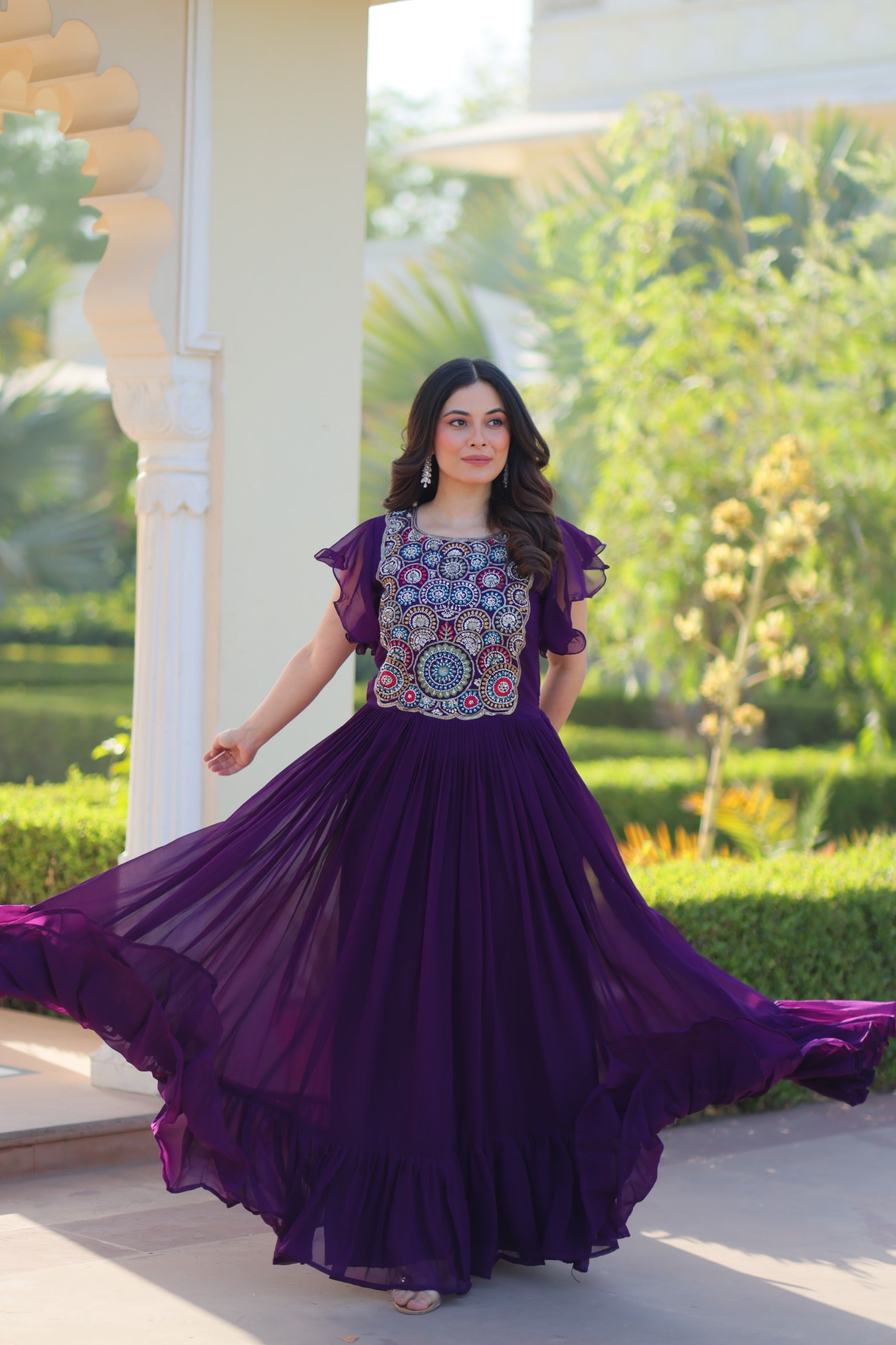 Her Highness Fashion premium faux blooming gown