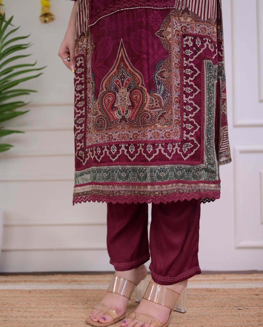 Rajhans Soft Muslin Readymade Suit Set with Dupatta