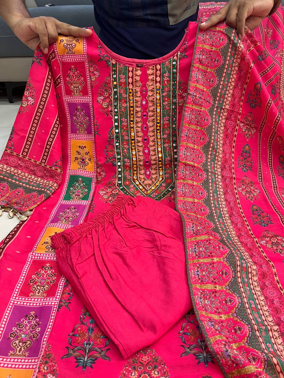Designer Pink Suit Set for Women by Her Highness Fashion