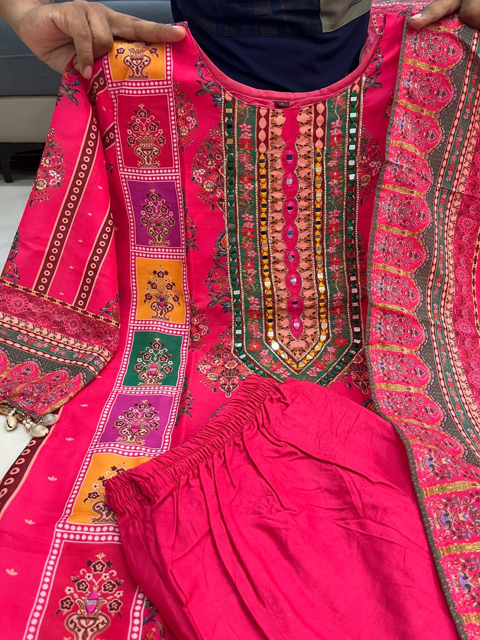 Designer Pink Suit Set for Women by Her Highness Fashion