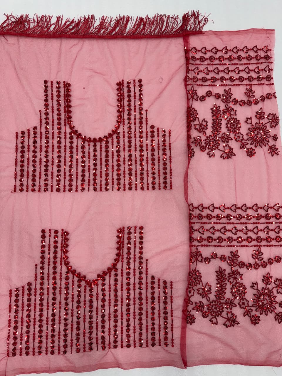 Heavy Butterfly Net Saree Front View