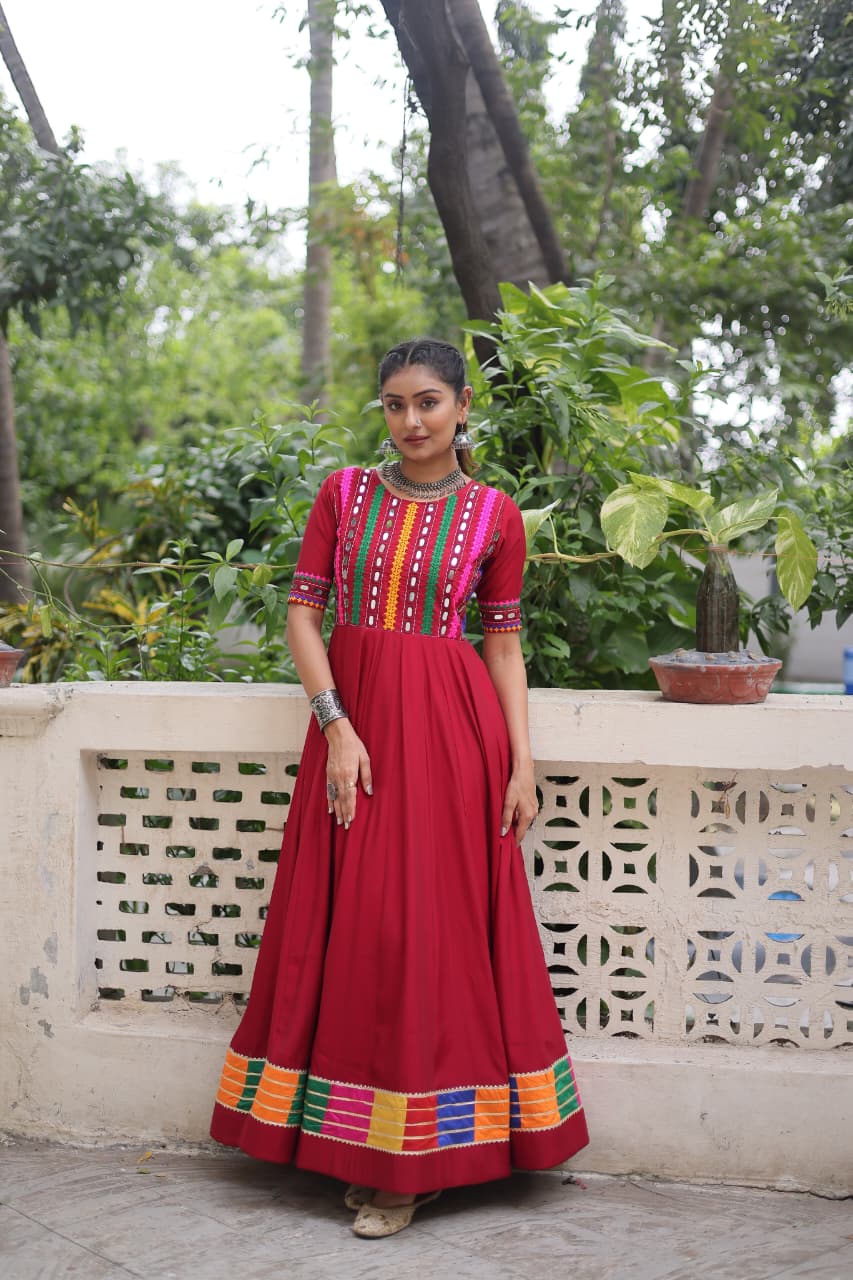 Her Highness Fashion Multicolor Embroidered Gown