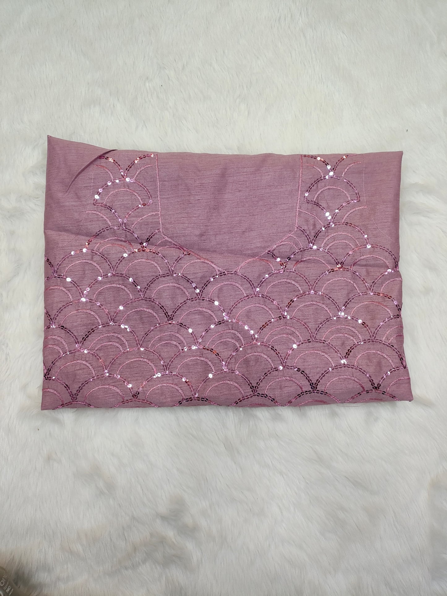 Purple Color Designer Organza Saree