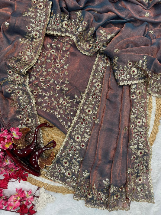 💃 Super Hit Designer Beautiful Partywear Saree 🚨 💃