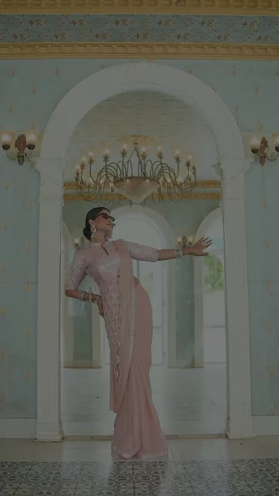 Luxury partywear saree set from Her Highness Fashion