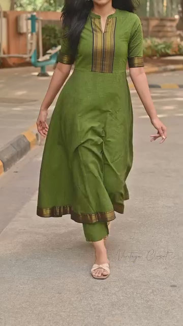 Elegant Traditional Chanderi Suit Set for Festive Wear