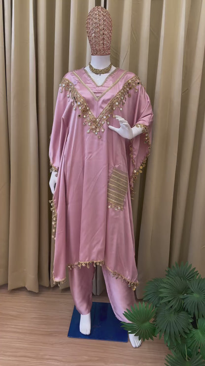 Party Wear Kaftan with Pant